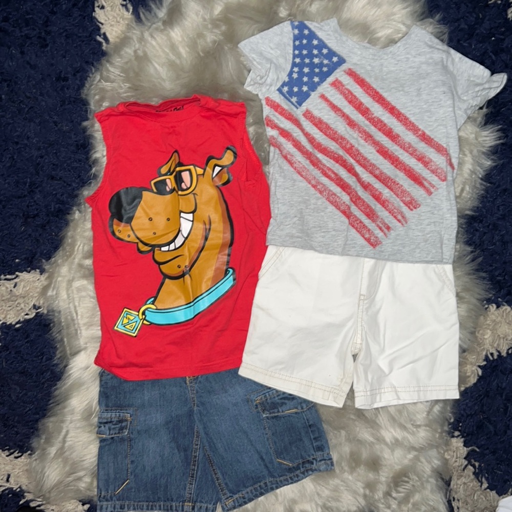 4 piece boys set (2 Outfits)
